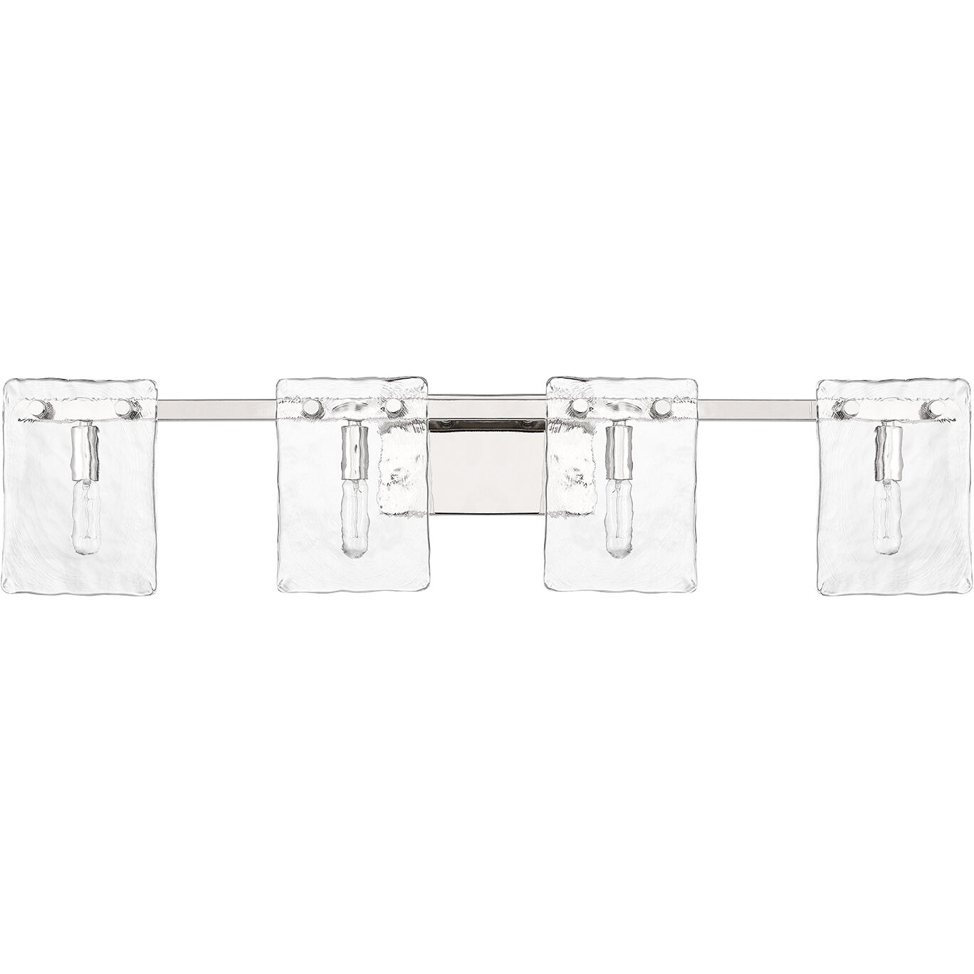 Genry 4 Light 35 inch Polished Nickel Bathroom Vanity Light Wall Light