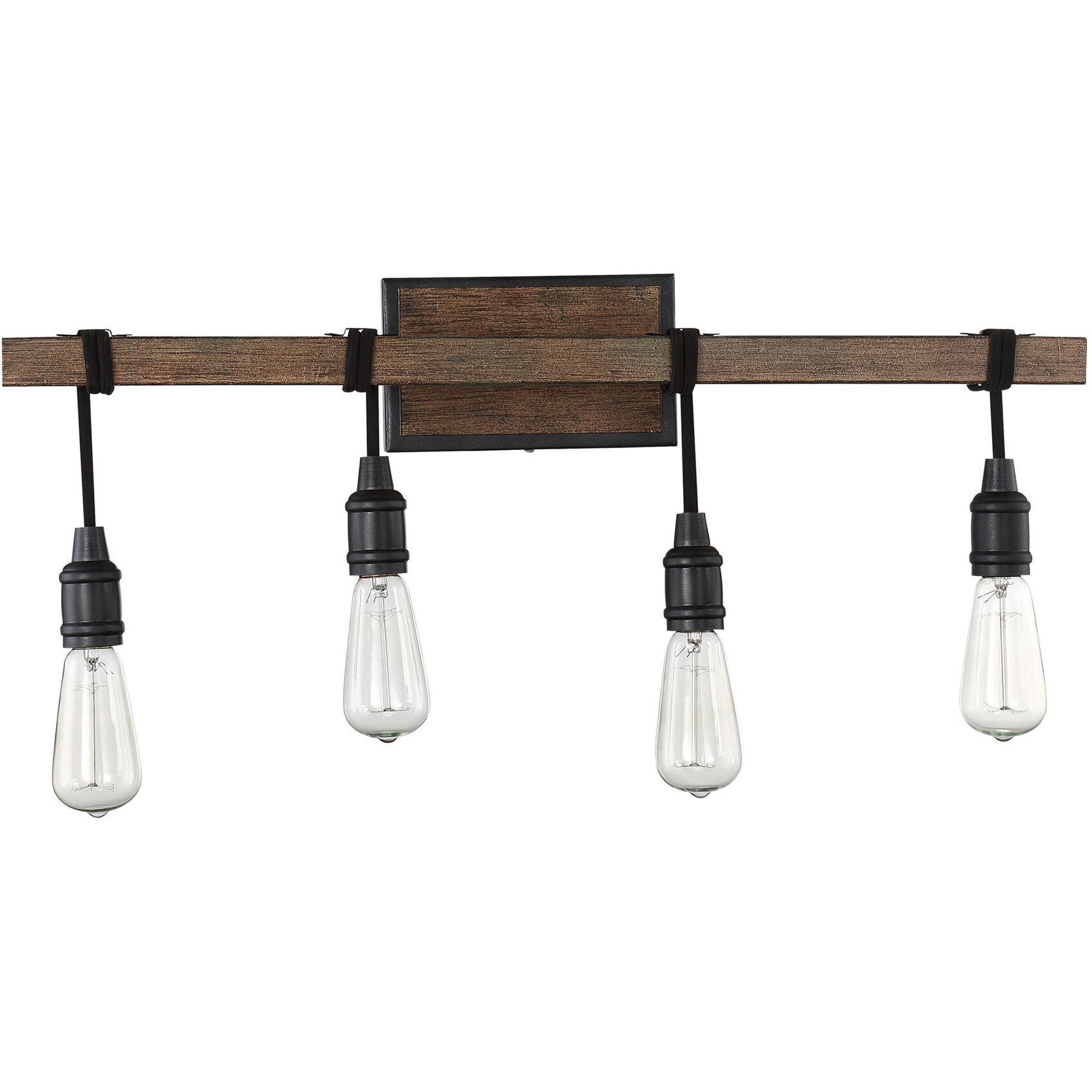 Burgess 4 Light 28 inch Durango Bathroom Vanity Light Wall Light