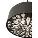 Azores 4 Light 18 inch Black Cashmere Convertible SemiFlush/Pendant Ceiling Light