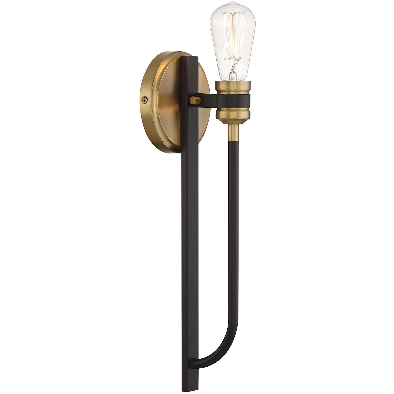 Kenyon 1 Light 5 inch Bronze with Brass Accents Wall Sconce Wall Light, Essentials