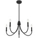 Cameron 5 Light 29 inch Matte Black Chandelier Ceiling Light, Essentials