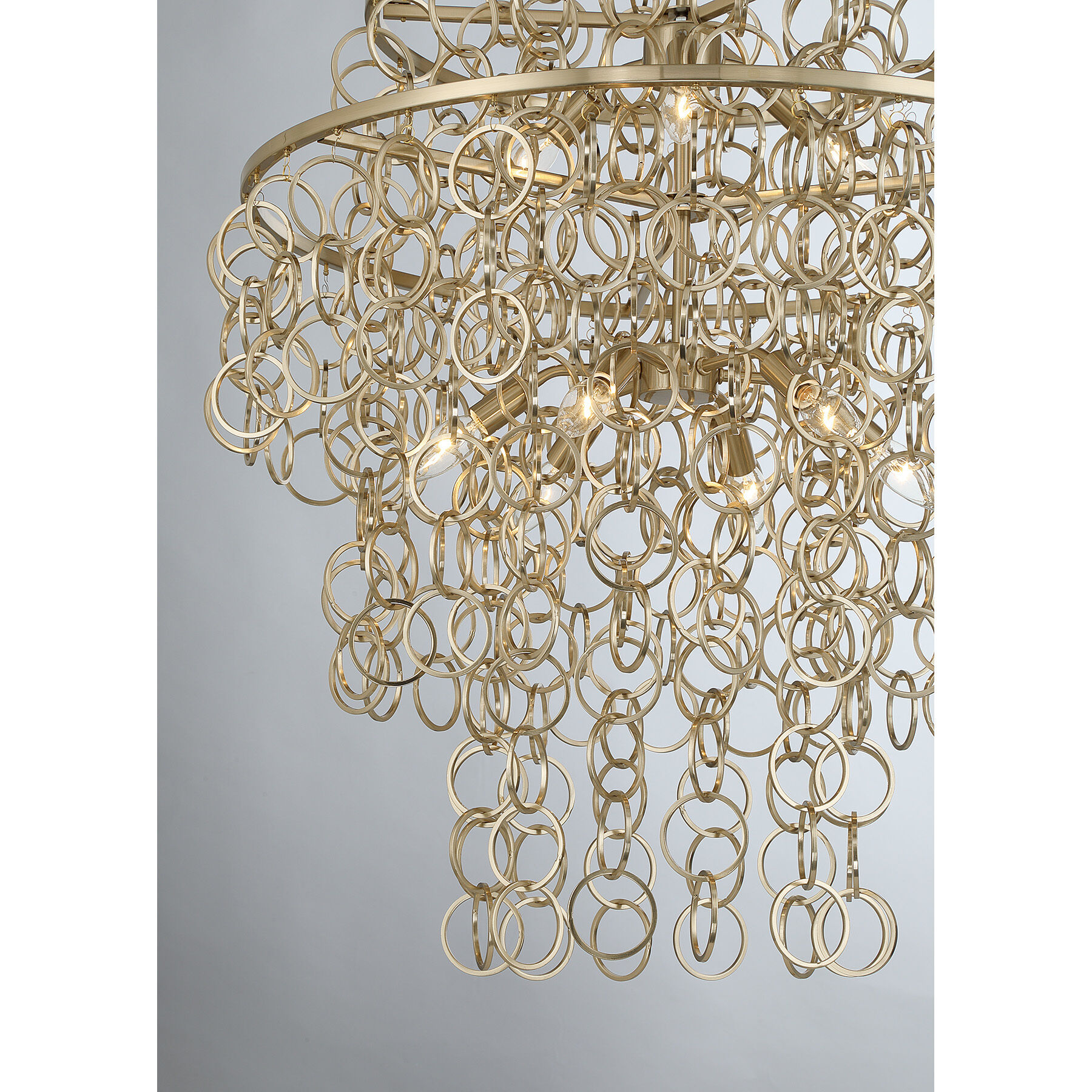 Sententas 9 Light 28 inch Noble Brass Pendant Ceiling Light