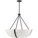 Chalfont 4 Light 30 inch Matte Black Pendant Ceiling Light