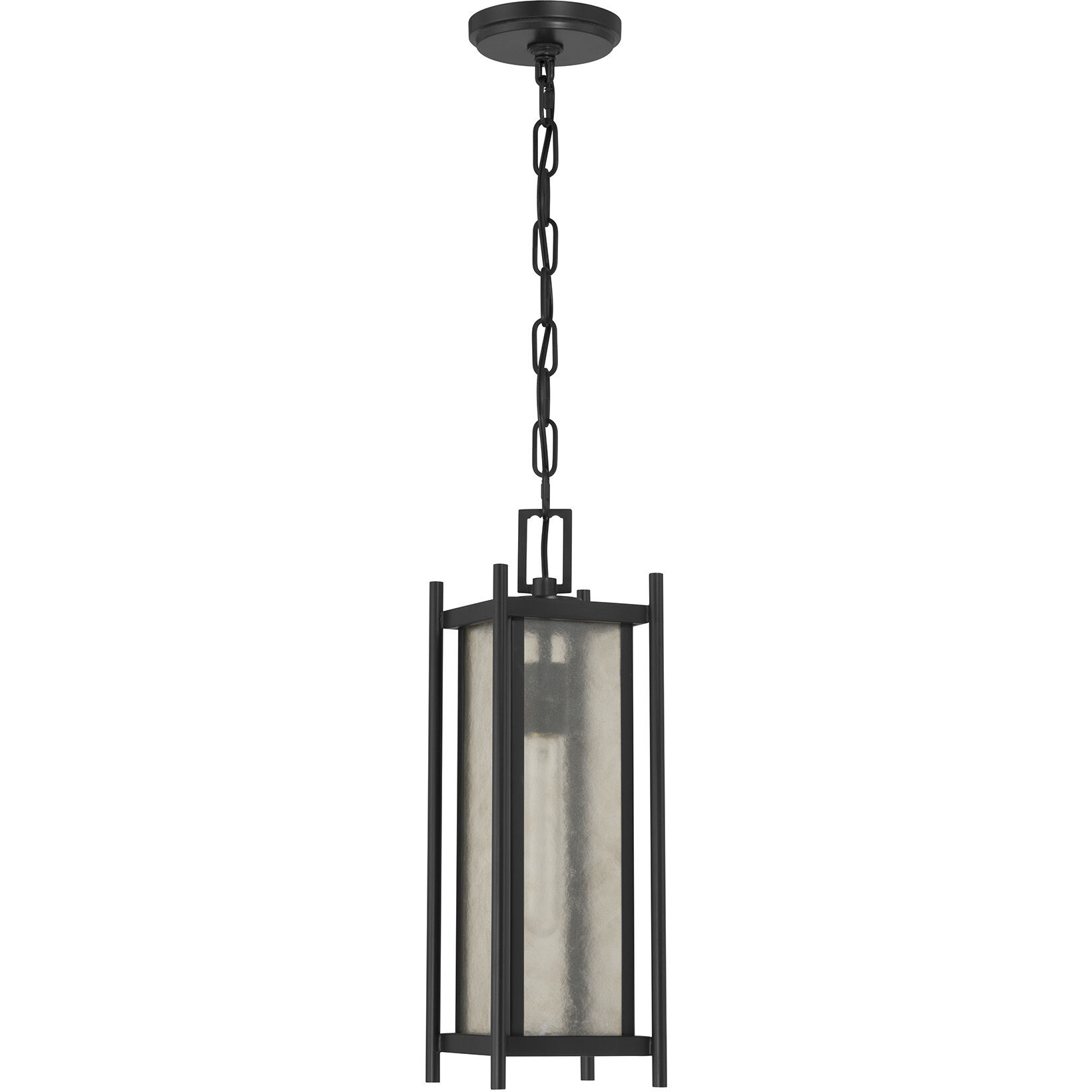 Jacobs 1 Light 5.75 inch Matte Black Outdoor Hanging Lantern