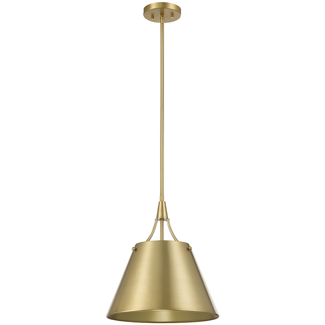 Willis 1 Light 14 inch Warm Brass Pendant Ceiling Light