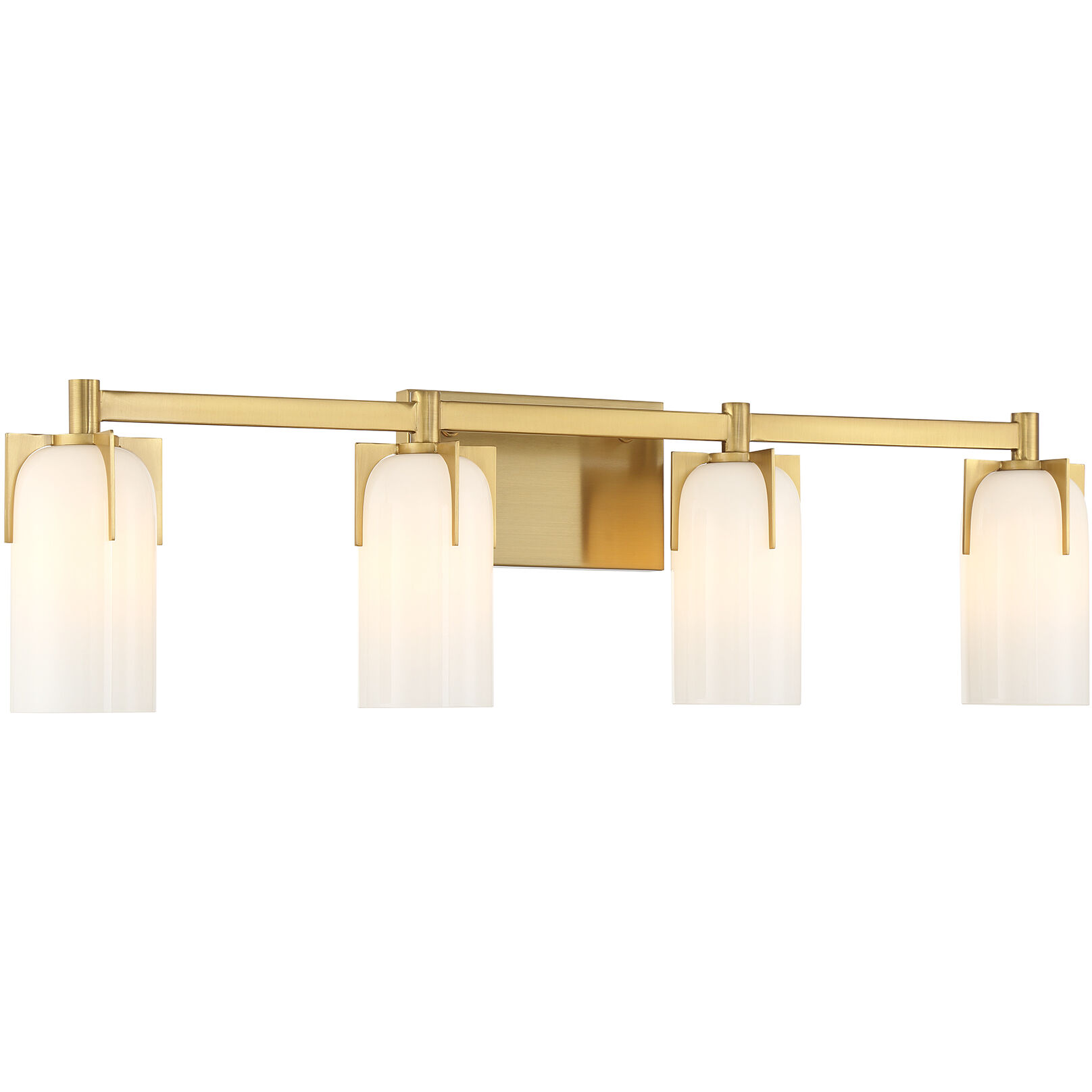 Caldwell 4 Light 32 inch Warm Brass Bathroom Vanity Light Wall Light