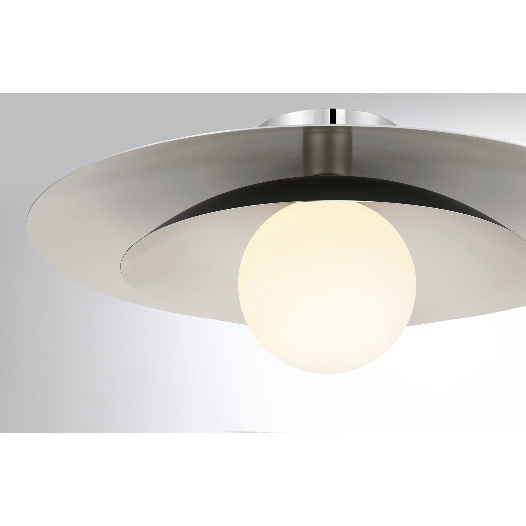 Sherrer 1 Light 20 inch Chrome Semi-Flush Ceiling Light