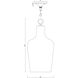 Franklin 1 Light 10 inch English Bronze Pendant Ceiling Light, Essentials