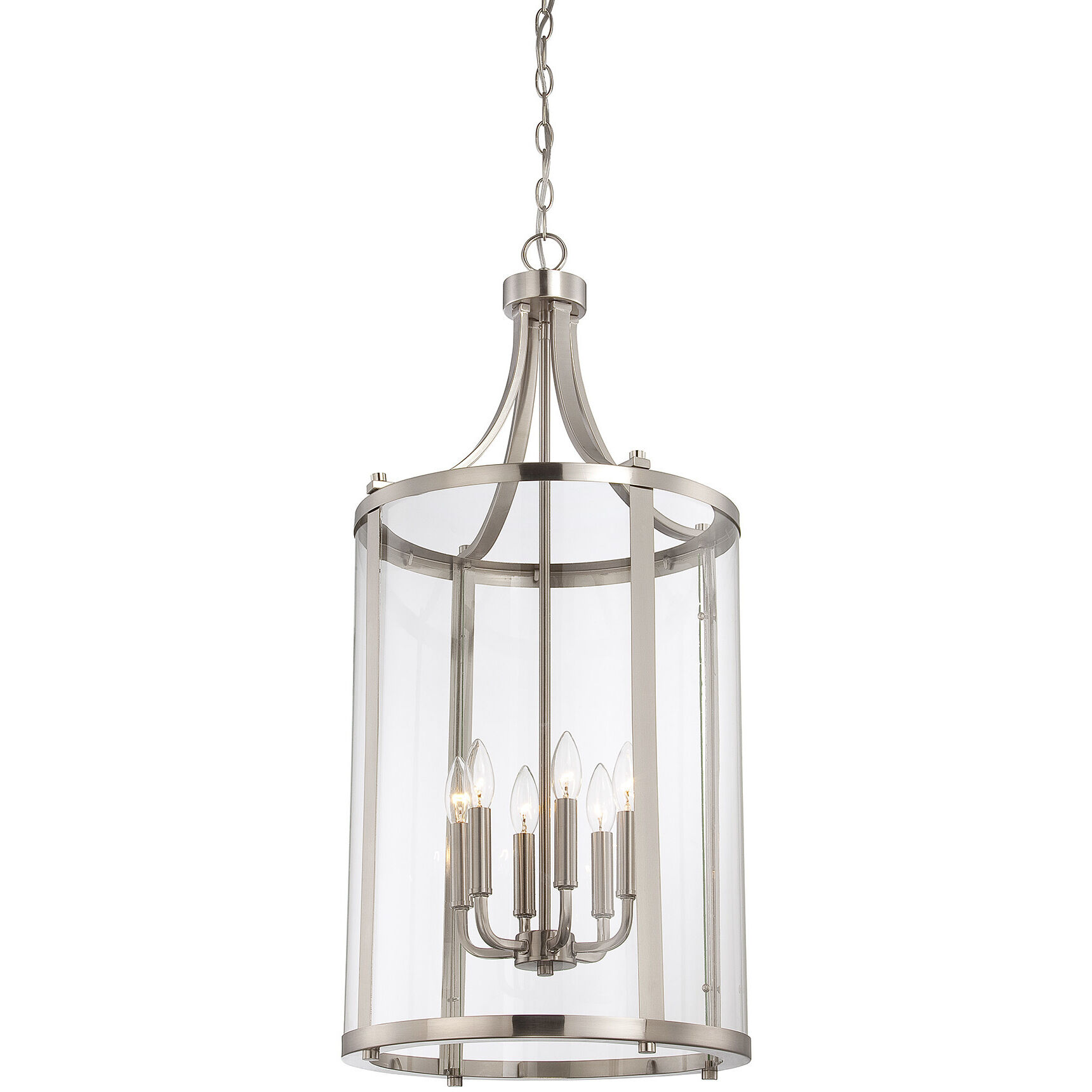 Penrose 6 Light 16 inch Satin Nickel Pendant Ceiling Light, Essentials
