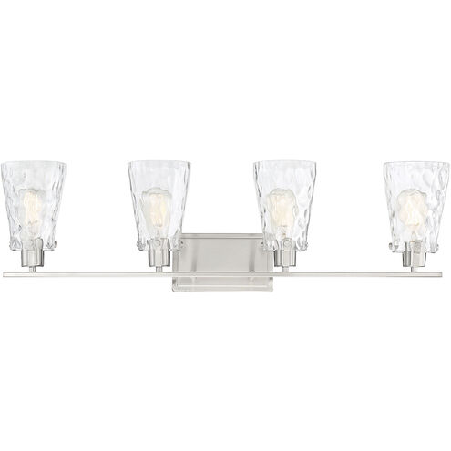 Vaughan 4 Light 33 inch Satin Nickel Bathroom Vanity Light Wall Light