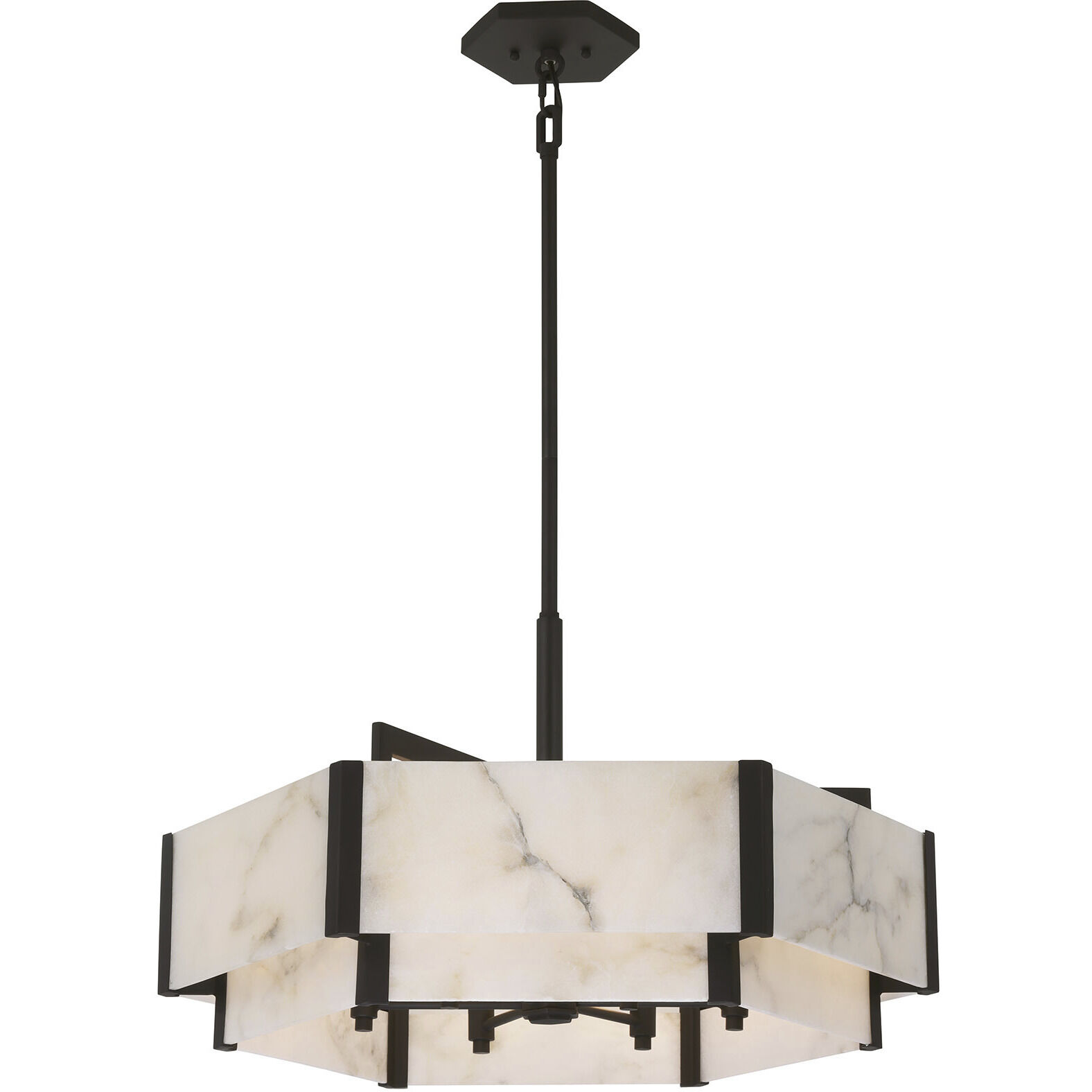 Orleans 6 Light 24.28 inch Black Cashmere Pendant Ceiling Light