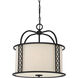 Rockford 3 Light 18 inch Matte Black Pendant Ceiling Light, Essentials