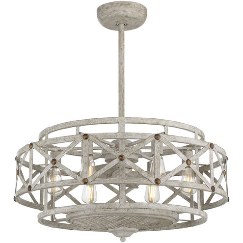 Colonade 14 inch Provence with Gold Accents Fan D'Lier