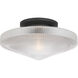 Norwich 1 Light 18 inch Matte Black Covertible SemiFlush Ceiling Light