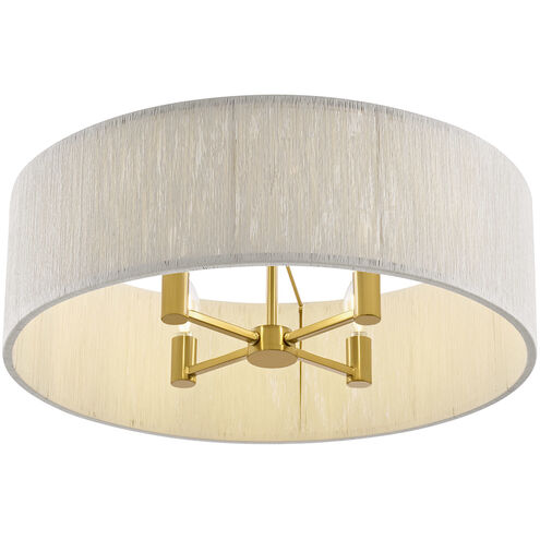 Maynard 4 Light 22 inch Warm Brass Flush Mount Ceiling Light