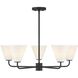 Blair 5 Light 30 inch Matte Black Chandelier Ceiling Light