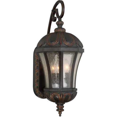 Ponce de Leon 3 Light 23 inch Old Tuscan Outdoor Wall Lantern