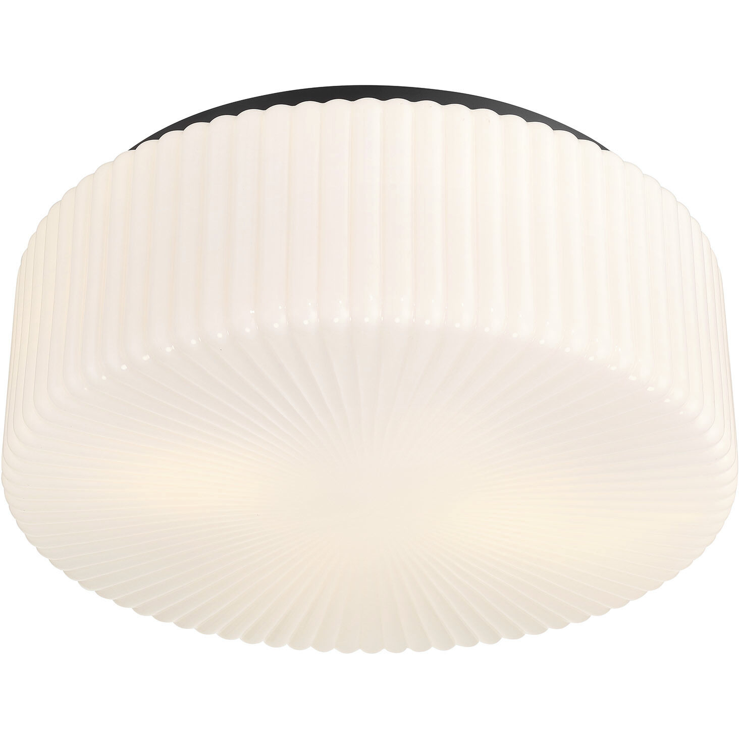 Edgemont 4 Light 20 inch Matte Black Flush Mount Ceiling Light