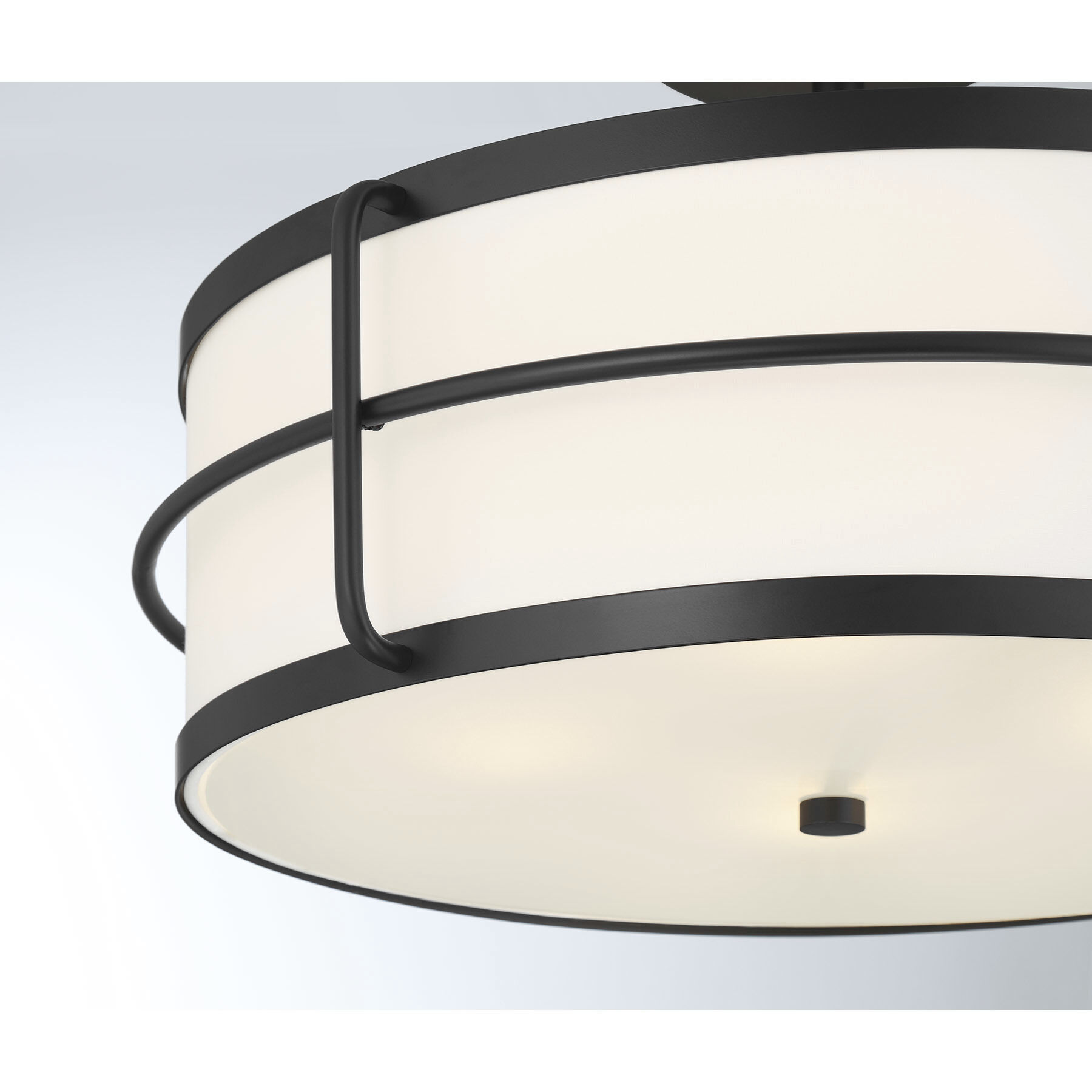 Chauncey 4 Light 22 inch Matte Black Semi-Flush Ceiling Light