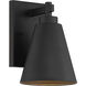 Ryder 1 Light 9 inch Matte Black Outdoor Wall Lantern