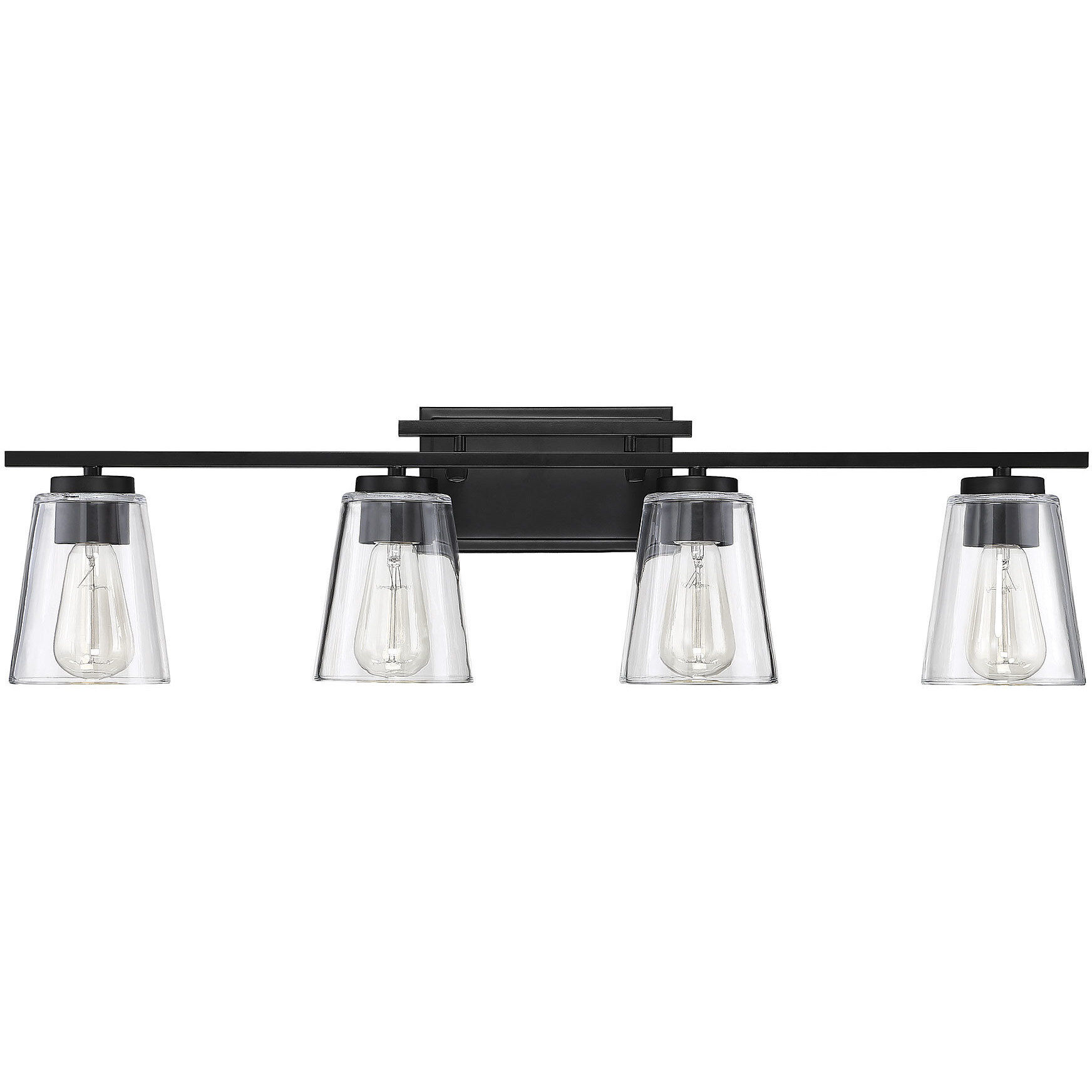 Calhoun 4 Light 32 inch Black Bathroom Vanity Light Wall Light, Essentials