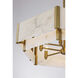 Orleans 6 Light 24.28 inch Distressed Gold Pendant Ceiling Light