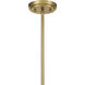Consulate 5 Light 28 inch Matte Black and Warm Brass Chandelier Ceiling Light