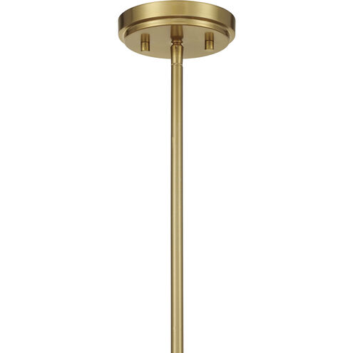 Consulate 5 Light 28 inch Matte Black and Warm Brass Chandelier Ceiling Light