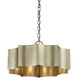 Shelby 3 Light 22.5 inch Silver Patina Pendant Ceiling Light