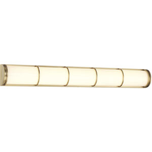 Harper LED 36 inch Warm Brass Bathroom Vanity Light Wall Light