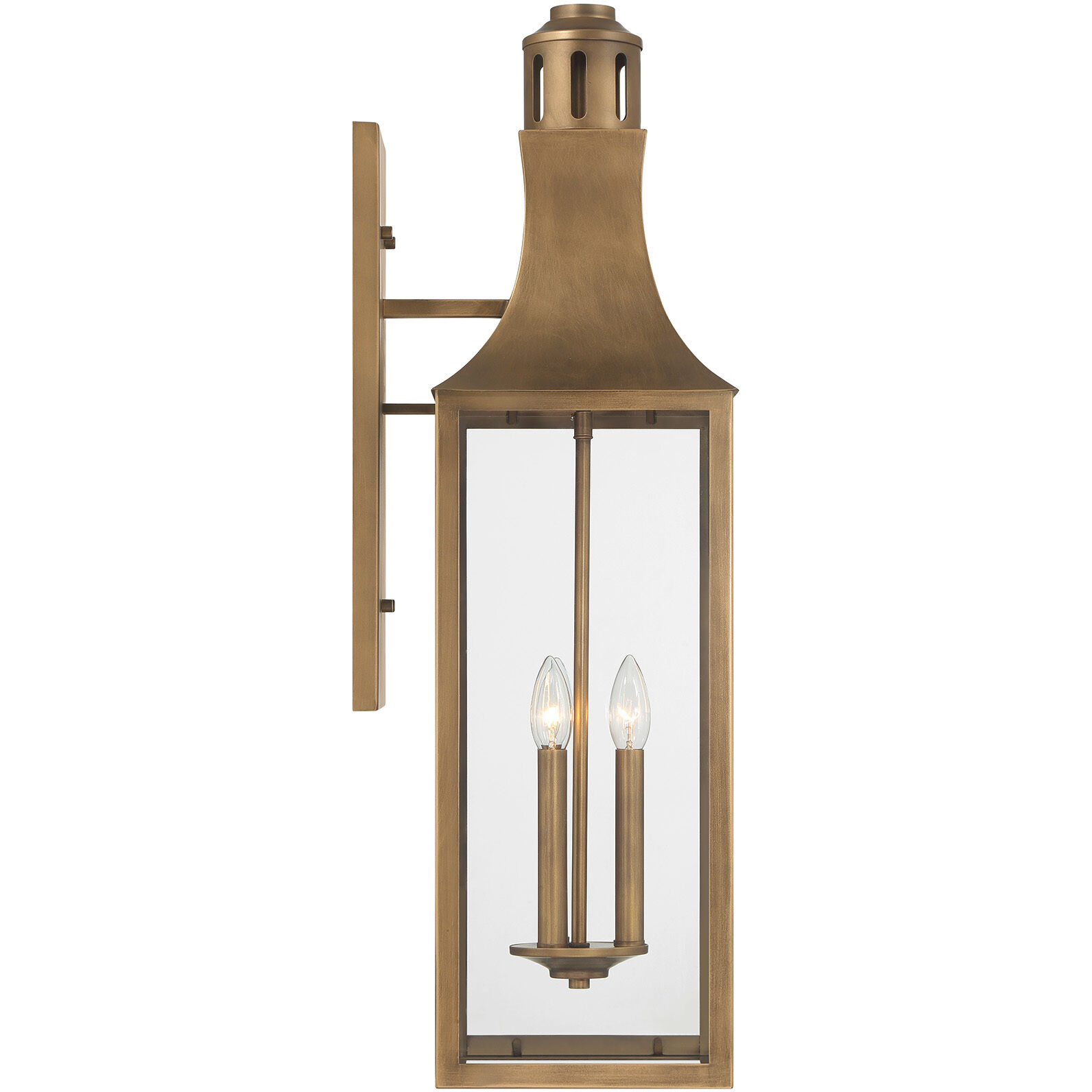 Lancaster 2 Light 31.75 inch Atlas Bronze Outdoor Wall Lantern