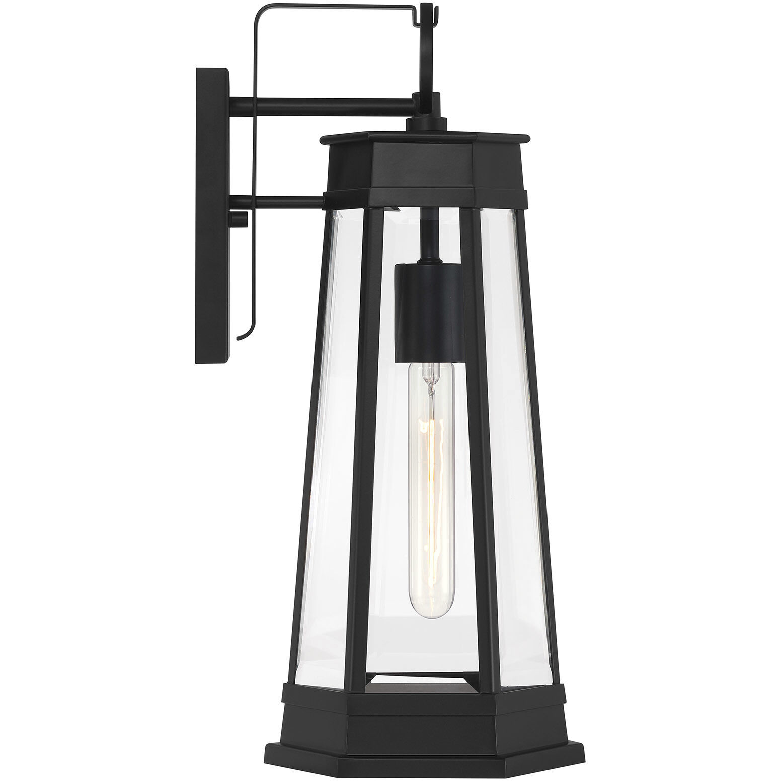 Payne 1 Light 18.5 inch Matte Black Outdoor Wall Lantern