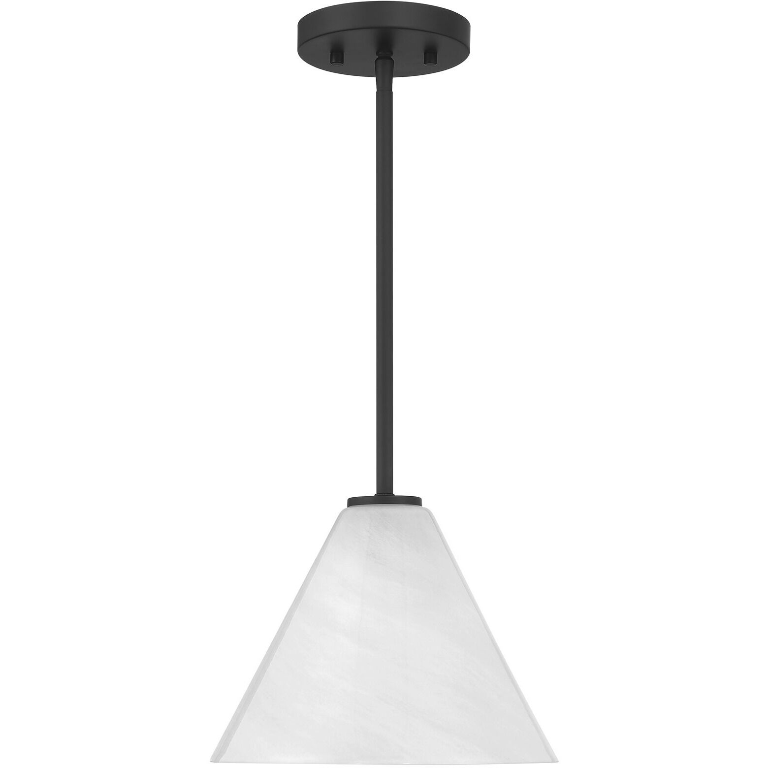 Blair 1 Light 10 inch Matte Black Mini-Pendant or Semi-Flush Ceiling Light