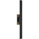 Davis LED 36 inch Black Outdoor Wall Lantern
