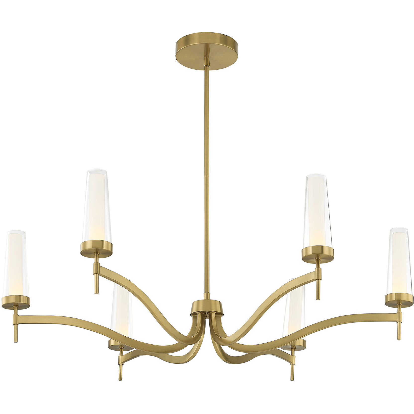 Butler LED 40 inch Warm Brass Chandelier Ceiling Light