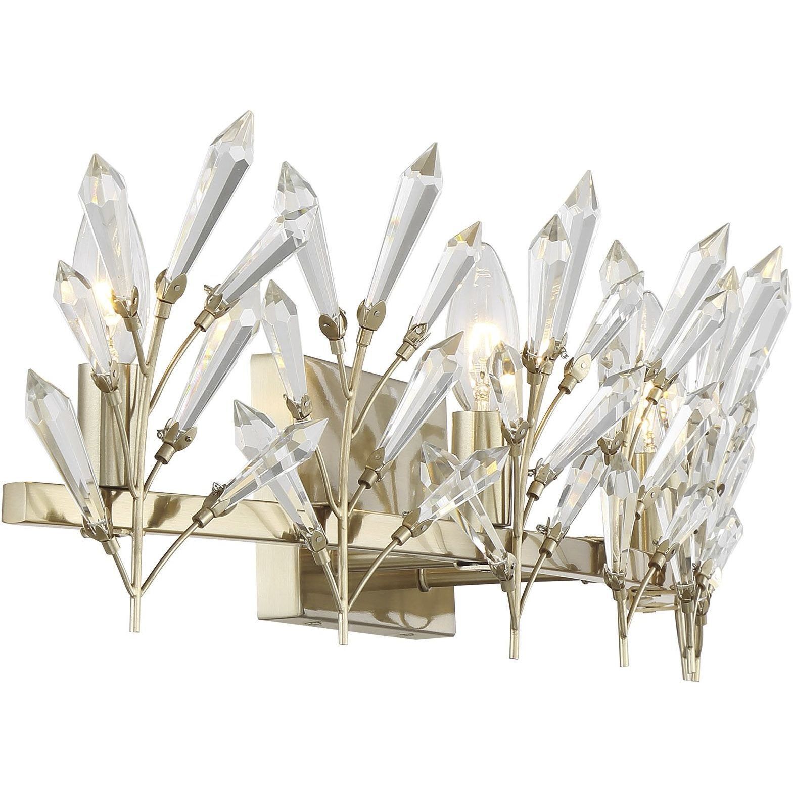 Orianna 4 Light 33 inch Noble Brass Bathroom Vanity Light Wall Light