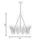 Orianna 6 Light 26 inch Noble Brass Chandelier Ceiling Light