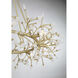 Once 8 Light 36 inch Spun Gold Chandelier Ceiling Light