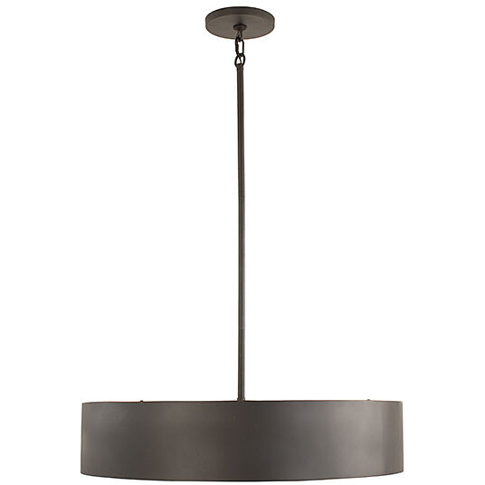 Azores 6 Light 28 inch Black Cashmere Pendant Ceiling Light