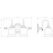 Brunswick 2 Light 17 inch Chrome Bathroom Vanity Light Wall Light, Essentials