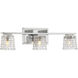 Northam 3 Light 22 inch Polished Chrome Bathroom Vanity Light Wall Light