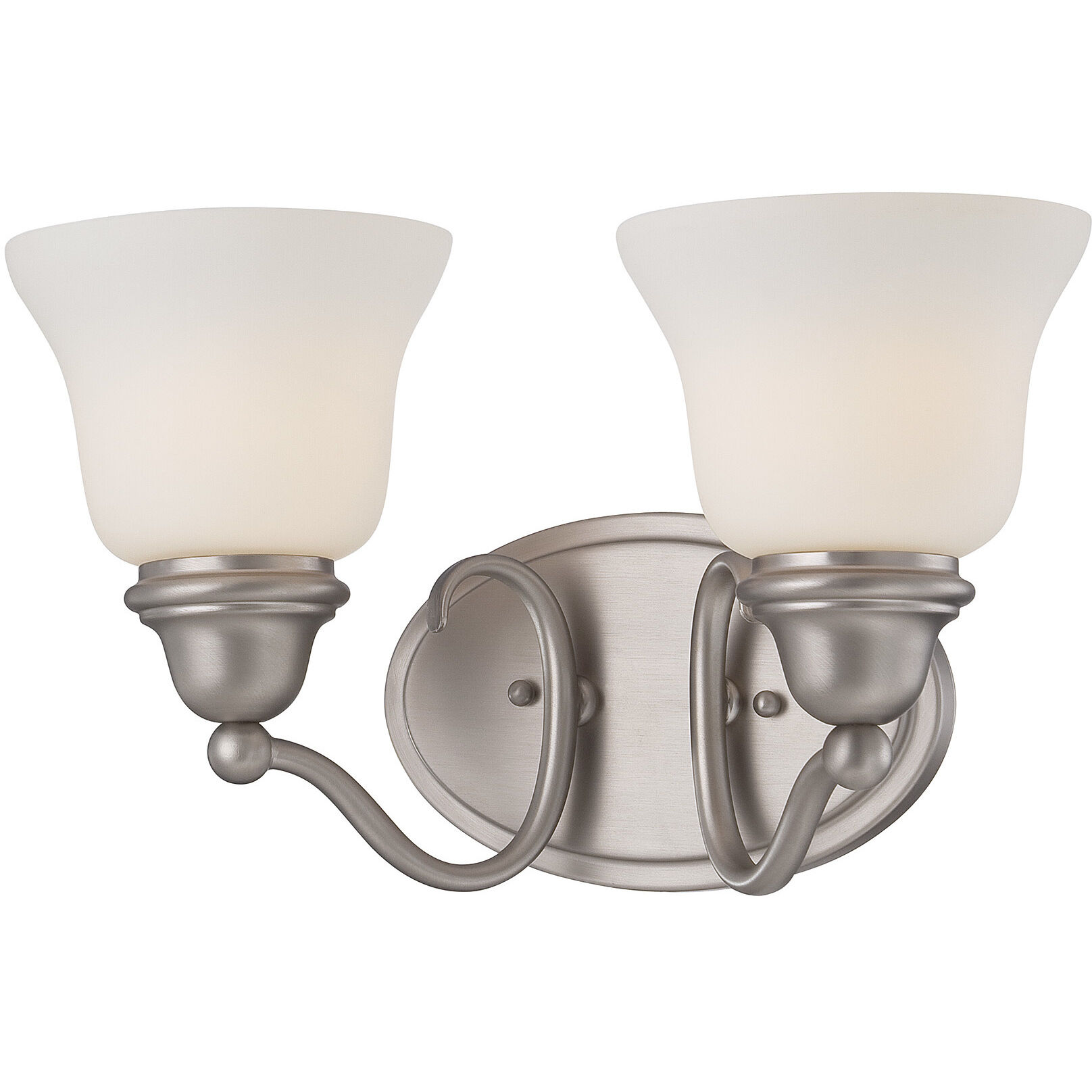 Yates 2 Light 15 inch Pewter Bathroom Vanity Light Wall Light, Essentials