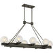 Darien Linear Chandelier Ceiling Light in Mediterranean Bronze