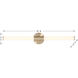 Connor LED 30 inch Brass Vanity Light Wall Light