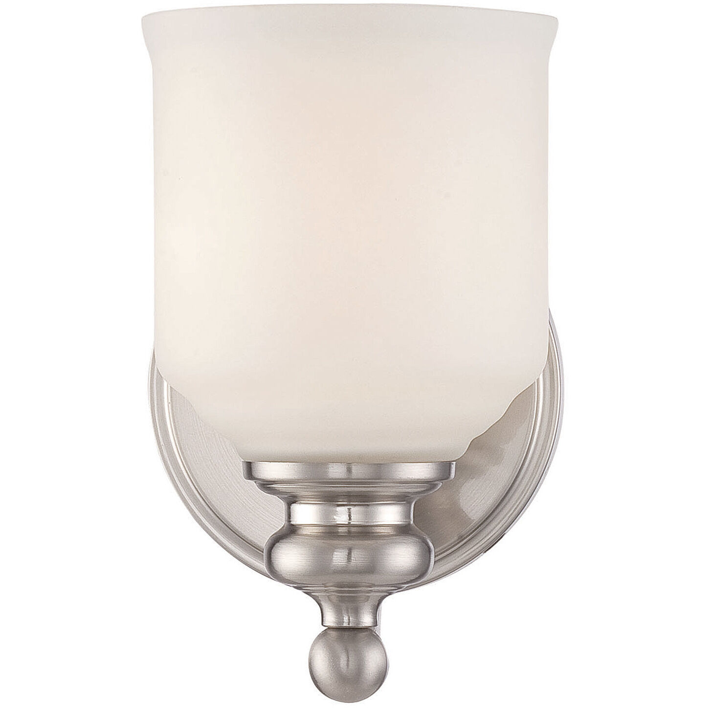 Melrose 1 Light 5 inch Satin Nickel Wall Sconce Wall Light, Essentials