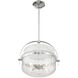Denmar 4 Light 18 inch Polished Chrome Covertible SemiFlush Ceiling Light