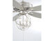 North LED Satin Nickel Fan Light Kit