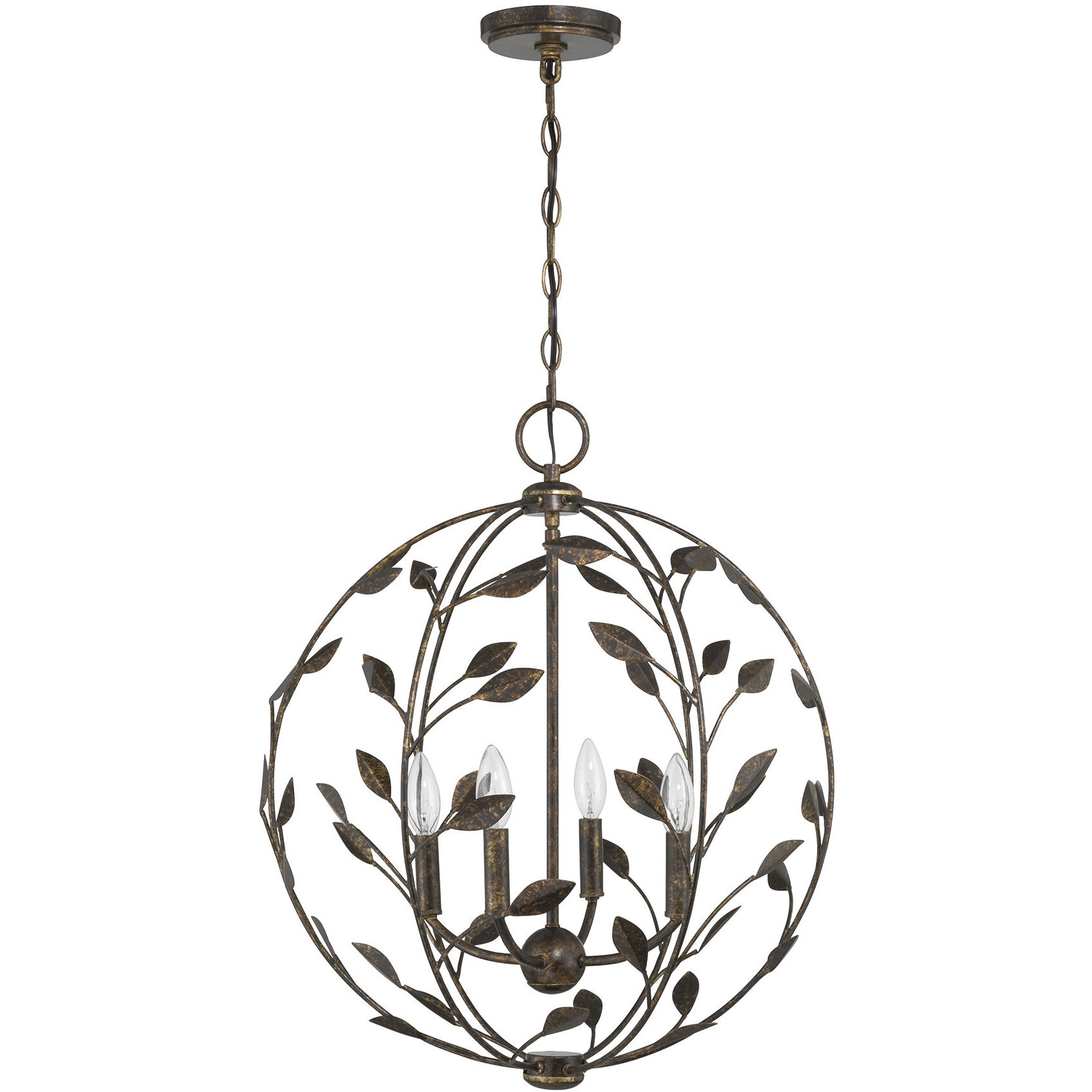 Laska 4 Light 20 inch Enchanted Bronze Pendant Ceiling Light