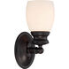 Elise 1 Light 4.5 inch English Bronze Bath Light Wall Light