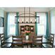 Palladian 5 Light 38 inch Matte Black Linear Chandelier Ceiling Light, Essentials
